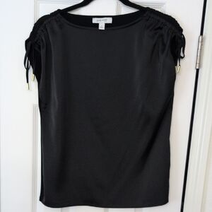 Nine West Black Satin Women's Top